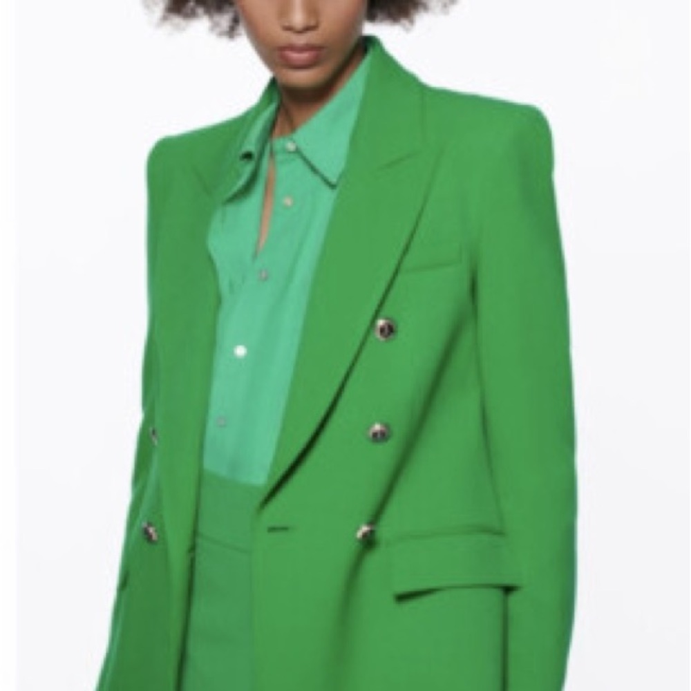 Zara Double-Breasted Women's Blazer Jacket